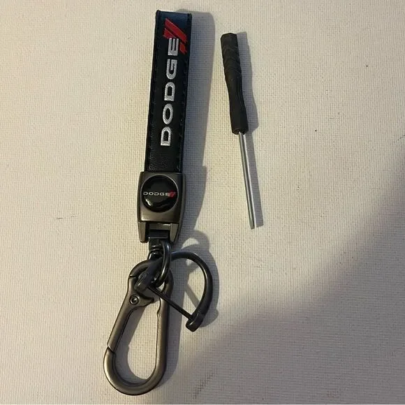 Dodge Challenger fob keychain in black NWT - Picture 2 of 5